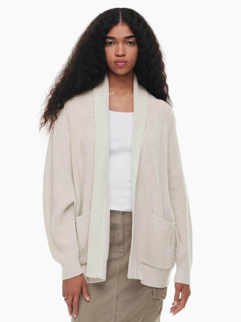 ARITZIA Wilfred free travel cardigan beige size S